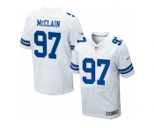 Men's Nike Dallas Cowboys #97 Terrell McClain Elite White NFL Jersey