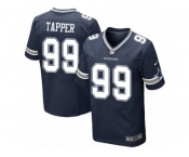 Men's Nike Dallas Cowboys #99 Charles Tapper Elite Navy Blue Team Color NFL Jersey