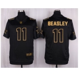 Nike Dallas Cowboys #11 Cole Beasley Black Pro Line Gold Collection Jersey[Elite]