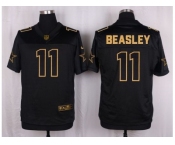 Nike Dallas Cowboys #11 Cole Beasley Black Pro Line Gold Collection Jersey[Elite]