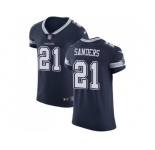 Nike Dallas Cowboys #21 Deion Sanders Navy Blue Team Color Men Stitched NFL Vapor Untouchable Elite Jersey