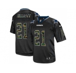 Nike Dallas Cowboys #21 Ezekiel Elliott Black Men's Stitched NFL Elite Camo Fashion Jersey