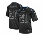 Nike Dallas Cowboys #21 Ezekiel Elliott Lights Out Black Men's Stitched NFL Elite Jersey