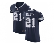 Nike Dallas Cowboys #21 Ezekiel Elliott Navy Blue Team Color Men Stitched NFL Vapor Untouchable Elite Jersey