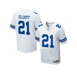 Nike Dallas Cowboys #21 Ezekiel Elliott White Men's Stitched NFL Elite Jersey[Elliott]