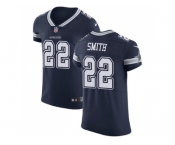 Nike Dallas Cowboys #22 Emmitt Smith Navy Blue Team Color Men Stitched NFL Vapor Untouchable Elite Jersey