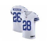 Nike Dallas Cowboys #28 Darren Woodson White Men Stitched NFL Vapor Untouchable Elite Jersey