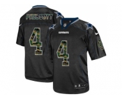 Nike Dallas Cowboys #4 Dak Prescott Black Men's Stitched NFL Elite Camo Fashion Jersey