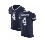 Nike Dallas Cowboys #4 Dak Prescott Navy Blue Team Color Men Stitched NFL Vapor Untouchable Elite Jersey
