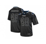 Nike Dallas Cowboys #48 Daryl Johnston Lights Out Black Men's Stitched NFL Elite Jersey