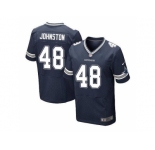 Nike Dallas Cowboys #48 Daryl Johnston Navy Blue Team Color Men's Stitched NFL Elite Jersey