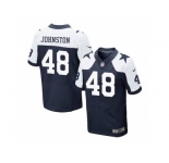 Nike Dallas Cowboys #48 Daryl Johnston Navy Blue Thanksgiving Throwback Men's Stitched NFL Elite Jersey