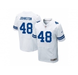 Nike Dallas Cowboys #48 Daryl Johnston White Men's Stitched NFL Elite Jersey