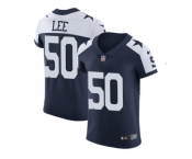 Nike Dallas Cowboys #50 Sean Lee Navy Blue Thanksgiving Men Stitched NFL Vapor Untouchable Throwback Elite Jersey