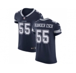 Nike Dallas Cowboys #55 Leighton Vander Esch Navy Blue Team Color Men Stitched NFL Vapor Untouchable Elite Jersey