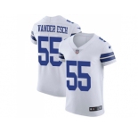 Nike Dallas Cowboys #55 Leighton Vander Esch White Men Stitched NFL Vapor Untouchable Elite Jersey