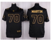 Nike Dallas Cowboys #70 Zack Martin Black Pro Line Gold Collection Jersey[Elite]