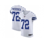 Nike Dallas Cowboys #72 Travis Frederick White Men Stitched NFL Vapor Untouchable Elite Jersey