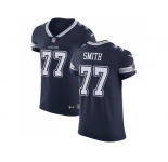 Nike Dallas Cowboys #77 Tyron Smith Navy Blue Team Color Men Stitched NFL Vapor Untouchable Elite Jersey