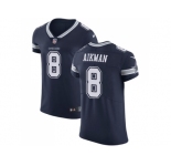 Nike Dallas Cowboys #8 Troy Aikman Navy Blue Team Color Men Stitched NFL Vapor Untouchable Elite Jersey