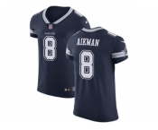 Nike Dallas Cowboys #8 Troy Aikman Navy Blue Team Color Men Stitched NFL Vapor Untouchable Elite Jersey