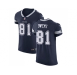 Nike Dallas Cowboys #81 Terrell Owens Navy Blue Team Color Men Stitched NFL Vapor Untouchable Elite Jersey