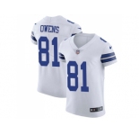 Nike Dallas Cowboys #81 Terrell Owens White Men Stitched NFL Vapor Untouchable Elite Jersey