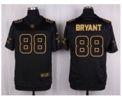 Nike Dallas Cowboys #88 Dez Bryant Black Pro Line Gold Collection Jersey[Elite]