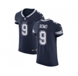 Nike Dallas Cowboys #9 Tony Romo Navy Blue Team Color Men Stitched NFL Vapor Untouchable Elite Jersey