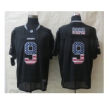 nike dallas cowboys #9 romo black [Elite USA flag fashion]