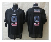 nike dallas cowboys #9 romo black [Elite USA flag fashion]