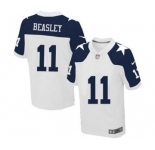 nike nfl jerseys dallas cowboys #11 beasley white[Elite thankgivings][beasley]