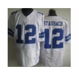 nike nfl jerseys dallas cowboys #12 r staubach white [Elite]