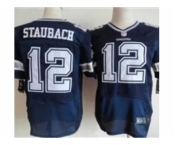 nike nfl jerseys dallas cowboys #12 roger staubach blue[Elite]