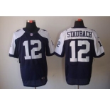 nike nfl jerseys dallas cowboys #12 staubach blue[Elite]