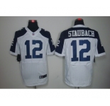 nike nfl jerseys dallas cowboys #12 staubach white[Elite]