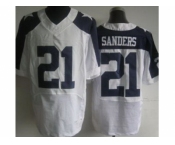 nike nfl jerseys dallas cowboys #21 deion sanders white [Elite thankgivings]