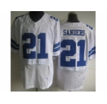 nike nfl jerseys dallas cowboys #21 deion sanders white [Elite]
