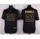 nike nfl jerseys dallas cowboys #21 randle black gold collection[Elite][randle]