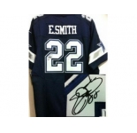 nike nfl jerseys dallas cowboys #22 emmitt smith blue[Elite signature]