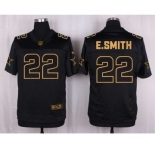 nike nfl jerseys dallas cowboys #22 e.smith black gold collection[Elite]