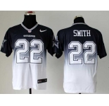 nike nfl jerseys dallas cowboys #22 smith blue-white[Elite drift fashion][second version]