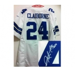 nike nfl jerseys dallas cowboys #24 claiborne white[Elite signature]