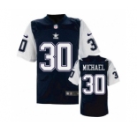 nike nfl jerseys dallas cowboys #30 Christine Michael Throwback Blue[Elite]