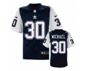 nike nfl jerseys dallas cowboys #30 Christine Michael Throwback Blue[Elite]