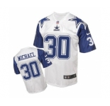nike nfl jerseys dallas cowboys #30 Christine Michael Throwback white[Elite]