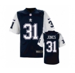 nike nfl jerseys dallas cowboys #31 Byron Jones Throwback Blue[Elite]