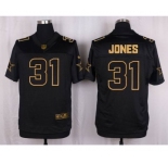 nike nfl jerseys dallas cowboys #31 jones black gold collection[Elite]