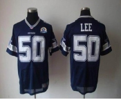 nike nfl jerseys dallas cowboys #50 lee blue[Elite 50th Patch]