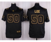 nike nfl jerseys dallas cowboys #50 sean lee black gold collection[Elite]